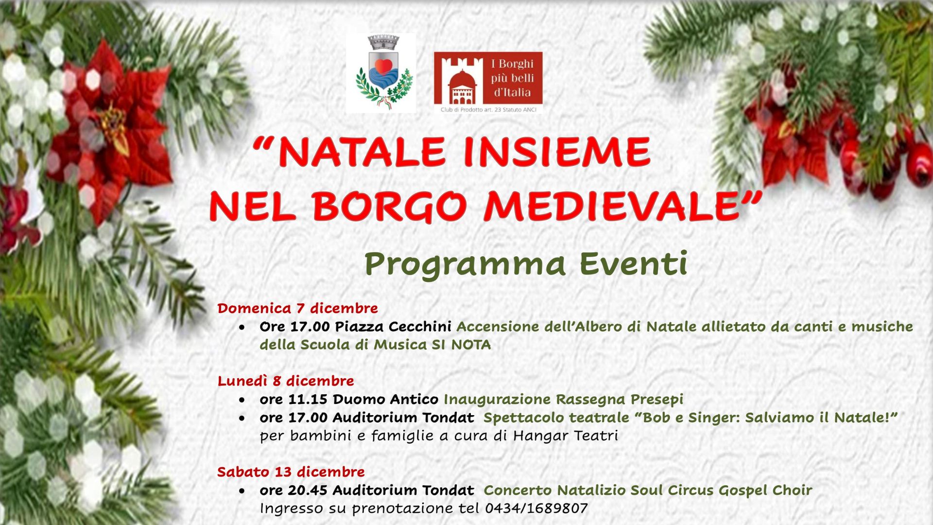 Natale insieme nel borgo medievale di Cordovado